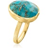 image:imageRossSimons Turquoise Ring in 18kt Gold Over SterlingCreated Turquoise