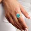 image:imageRossSimons Turquoise Ring in 18kt Gold Over SterlingCreated Turquoise
