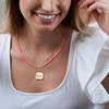 image:imageRossSimons White Agate and Orange Enamel Coral Reef Charm in 18kt Gold Over Sterling