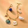 image:imageRossSimons White Agate and Orange Enamel Coral Reef Charm in 18kt Gold Over Sterling