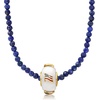 image:imageRossSimons White Jade and Multicolored Enamel American Flag Bead Charm in 18kt Gold Over Sterling