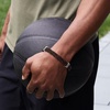 image:imageZina Sterling Silver Mens Braided Brown Leather Bracelet 85 inches