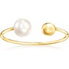 image:imagePure Collection by RossSimons 555mm Cultured Pearl and 10kt Yellow Gold Bead OpenSpace Ring