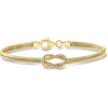 image:imagePure Collection by RossSimons Italian 18kt Gold Over Sterling Knot SnakeChain Braceletno gemstone