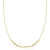 image:imagePure Collection by RossSimons Italian 18kt Gold Over Sterling Square Bead NecklaceNo Gemstone