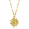 image:imagePure Collection by RossSimons Italian 18kt Gold Over Sterling Sunflower Necklace 16 inches