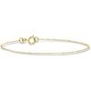 image:imagePure Collection by RossSimons Italian 1mm 10kt Yellow Gold CableChain Braceletno gemstone