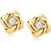 image:imagePure Collection by RossSimons LabGrown Diamond Love Knot Earrings in 18kt Gold Over Sterling