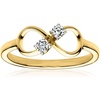image:imageRossSimons 015 ct tw LabGrown Diamond Infinity Ring in 18kt Gold Over SterlingDiamond