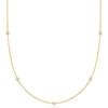 image:imageRossSimons 033 ct tw LabGrown Diamond Station Necklace in 18kt Gold Over SterlingDiamond