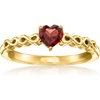 image:imageRossSimons 050 Carat Garnet Heart Ring in 18kt Gold Over SterlingGarnet