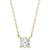 image:imageRossSimons 050 Carat LabGrown Diamond Solitaire Necklace in 18kt Gold Over SterlingDiamond