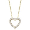 image:imageRossSimons 050 ct tw LabGrown Diamond Heart Pendant Necklace in 18kt Gold Over SterlingDiamond