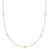 image:imageRossSimons 050 ct tw LabGrown Diamond Station Necklace in 18kt Gold Over SterlingDiamond