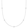image:imageRossSimons 050 ct tw LabGrown Diamond Station Necklace in Sterling SilverDiamond