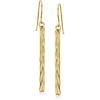 image:imageRossSimons 10kt Yellow Gold Twisted Linear Bar Drop Earrings