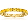 image:imageRossSimons 130 ct tw Citrine Eternity Band in 18kt Gold Over SterlingCitrine