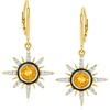 image:imageRossSimons 140 ct tw Citrine and 60 ct tw White Topaz Sun Drop Earrings in 18kt Gold Over Sterling
