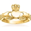 image:imageRossSimons 14kt Yellow Gold Claddagh RingNo Gemstone