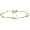 image:imageRossSimons 14kt Yellow Gold Cross Station Bracelet With DiamondsDiamond