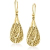 image:imageRossSimons 14kt Yellow GoldPlated Filigree Teardrop Earrings