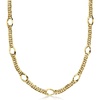 image:imageRossSimons 14kt Yellow GoldPlated GeometricLink NecklaceNo Gemstone