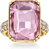 image:imageRossSimons 14kt Yellow GoldPlated Ring With Simulated Kunzite and 81 ct tw CzsCubic Zirconia