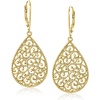 image:imageRossSimons 14kt Yellow GoldPlated Scrollwork Drop Earrings