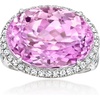 image:imageRossSimons 1500 Carat Kunzite Ring With 86 ct tw LabGrown Diamonds in Platinum Size 7