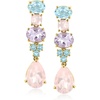 image:imageRossSimons 1525 ct tw MultiGemstone Drop Earrings in 18kt Gold Over Sterling