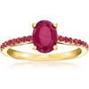 image:imageRossSimons 170 ct tw Ruby Birthstone Ring in 18kt Gold Over SterlingRuby