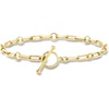 image:imageRossSimons 18kt Gold Over Sterling CharmCompatible Paper Clip Link Toggle Braceletno gemstone