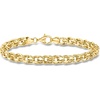 image:imageRossSimons 18kt Gold Over Sterling Faceted RoloLink Braceletno gemstone