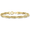 image:imageRossSimons 18kt Gold Over Sterling Flat RopeChain Braceletno gemstone