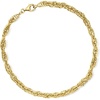 image:imageRossSimons 18kt Gold Over Sterling SingaporeChain Anklet 10 inches