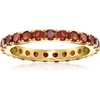 image:imageRossSimons 200 ct tw Garnet Eternity Band in 18kt Gold Over SterlingGarnet