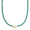 image:imageRossSimons 2000 ct tw Emerald Bead CharmCompatible Toggle Necklace in 18kt Gold Over SterlingEmerald