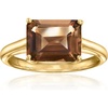 image:imageRossSimons 270 Carat Smoky Quartz EastWest Ring in 18kt Gold Over SterlingQuartz