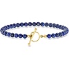 image:imageRossSimons 354mm Lapis Bead CharmCompatible Toggle Bracelet in 18kt Gold Over SterlingLapis Lazuli