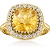 image:imageRossSimons 370 Carat Citrine and 60 ct tw White Topaz Ring in 18kt Gold Over SterlingCitrine