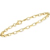 image:imageRossSimons 3mm 18kt Gold Over Sterling BoxLink Braceletno gemstone