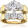 image:imageRossSimons 400 ct tw CZ Jewelry Set 2 Rings in 18kt Gold Over SterlingCubic Zirconia