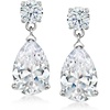 image:imageRossSimons 490 ct tw CZ Drop Earrings in Sterling Silver