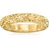 image:imageRossSimons 4mm 18kt Yellow Gold DiamondCut RingNo Gemstone