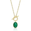 image:imageRossSimons 525 Carat Emerald Toggle Necklace in 18kt Gold Over SterlingEmerald