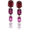 image:imageRossSimons 640 ct tw Graduated MultiGemstone Drop Earrings in Sterling Silver