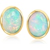 image:imageRossSimons BezelSet Opal Stud Earrings in 18kt Gold Over Sterling