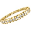 image:imageRossSimons Charles Garnier Quilted 120 ct tw CZ Bangle Bracelet in 18kt Gold Over Sterling 75 inches
