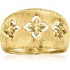 image:imageRossSimons Italian 10kt Yellow Gold FlorentineStyle RingNo Gemstone
