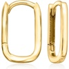 image:imageRossSimons Italian 10kt Yellow Gold Paper Clip Link Huggie Hoop Earrings